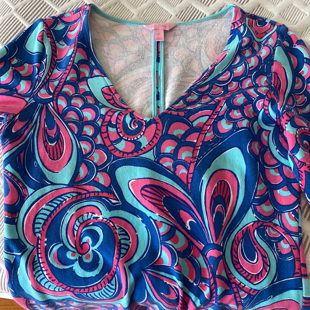Lily Pulitzer 3/4 sleeve shift dress